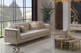 Ferani Ivory 3-Seat Sofa from Luna Luxury - Luna Furniture