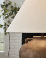Ferrilby Antique Beige Table Lamp from Ashley - Luna Furniture