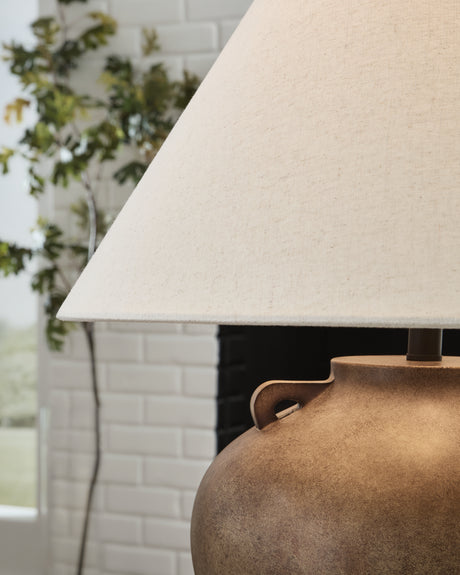 Ferrilby Antique Beige Table Lamp from Ashley - Luna Furniture