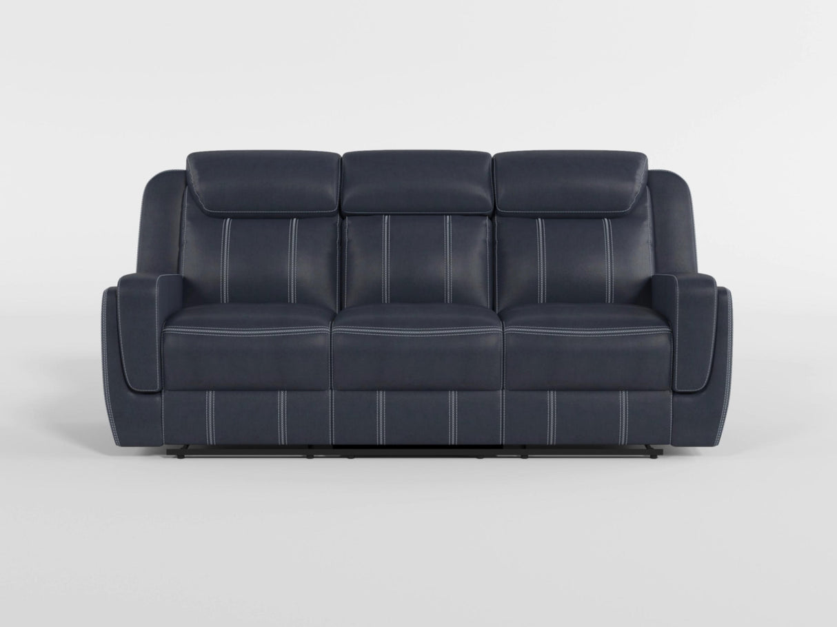 Littleton Black Double Reclining Sofa