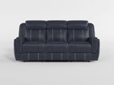 Littleton Black Double Reclining Sofa