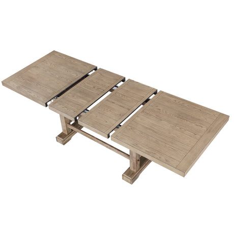 Napa 108-Inch Counter Table with/2 18-inch Leaves, Sand from Steve Silver - Luna Furniture