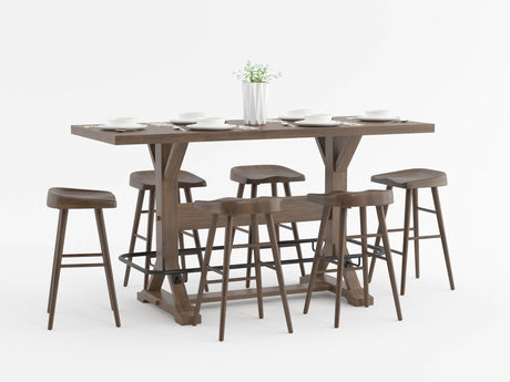 Oliver Brown Pub Height Stool, Set of 2 from Homelegance - Luna Furniture