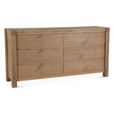Flagstaff 72" Dresser in Natural Distressed Oak from Home Trends & Design - Luna Furniture
