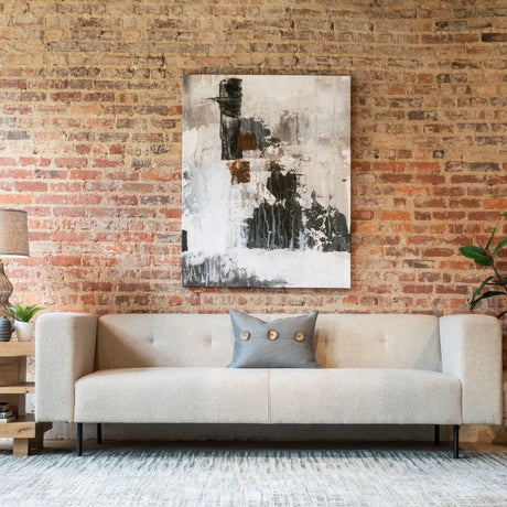 Maison Oscar 94" Tufted Sofa in Cream Boucle from Home Trends & Design - Luna Furniture