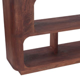 Henderson 67" Wide Bookshelf in Pecan Brown Sandblasted from Home Trends & Design - Luna Furniture