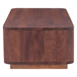Henderson 51" Coffee Table in Pecan Brown Sandblasted from Home Trends & Design - Luna Furniture