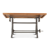 Industrial Loft 62" Adjustable Drafting Desk in Natural from Home Trends & Design - Luna Furniture