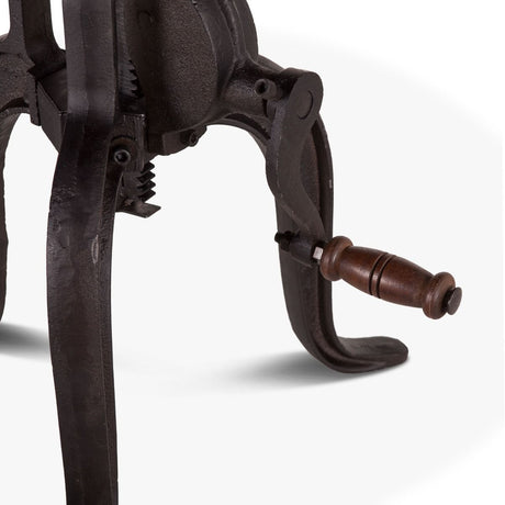 Industrial Loft 30" Adjustable Side Table in Walnut from Home Trends & Design - Luna Furniture