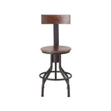 Industrial Modern 15" Adjustable Stool in Walnut, Set of 2 from Home Trends & Design - Luna Furniture