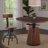 Industrial Modern 15" Adjustable Stool in Walnut, Set of 2 from Home Trends & Design - Luna Furniture