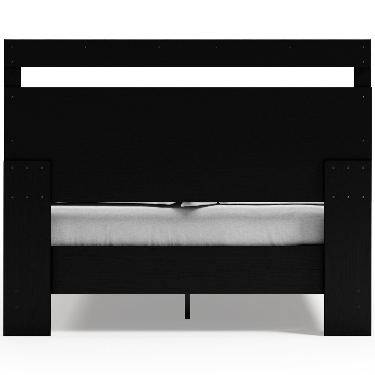 Finch Queen Panel Headboard with Dresser, Chest and 2 Nightstands in Black from Ashley - Luna Furniture