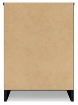 Finch Queen Panel Headboard with Dresser, Chest and Nightstand in Black from Ashley - Luna Furniture