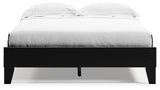 Finch Black Queen Platform Bed with Dresser and 2 Nightstands from Ashley - Luna Furniture