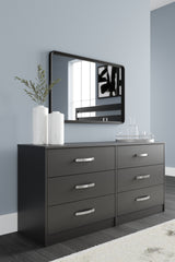 Finch Black Queen Platform Bed with Dresser and 2 Nightstands from Ashley - Luna Furniture
