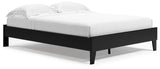 Finch Black Queen Platform Bed with Dresser and 2 Nightstands from Ashley - Luna Furniture