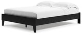 Finch Black Queen Platform Bed with Dresser and 2 Nightstands from Ashley - Luna Furniture