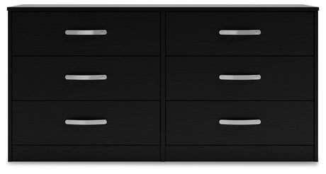 Finch Black Queen Platform Bed with Dresser and 2 Nightstands from Ashley - Luna Furniture