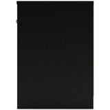 Finch Queen Platform Bed with Dresser, Chest and 2 Nightstands in Black from Ashley - Luna Furniture