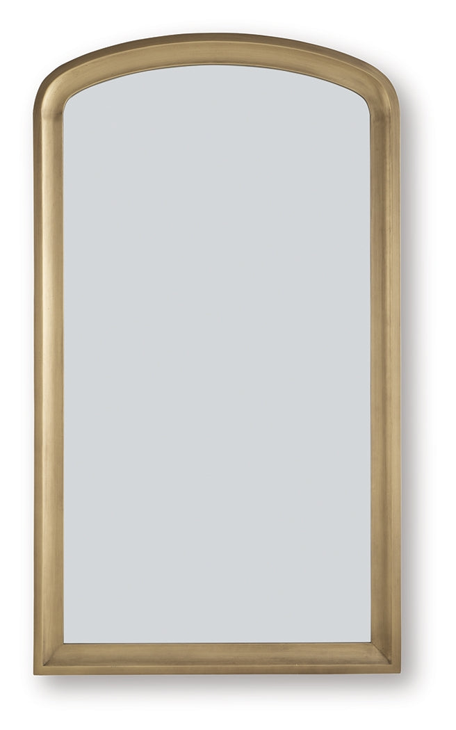 Fintan Gold Finish Floor Mirror from Ashley - Luna Furniture