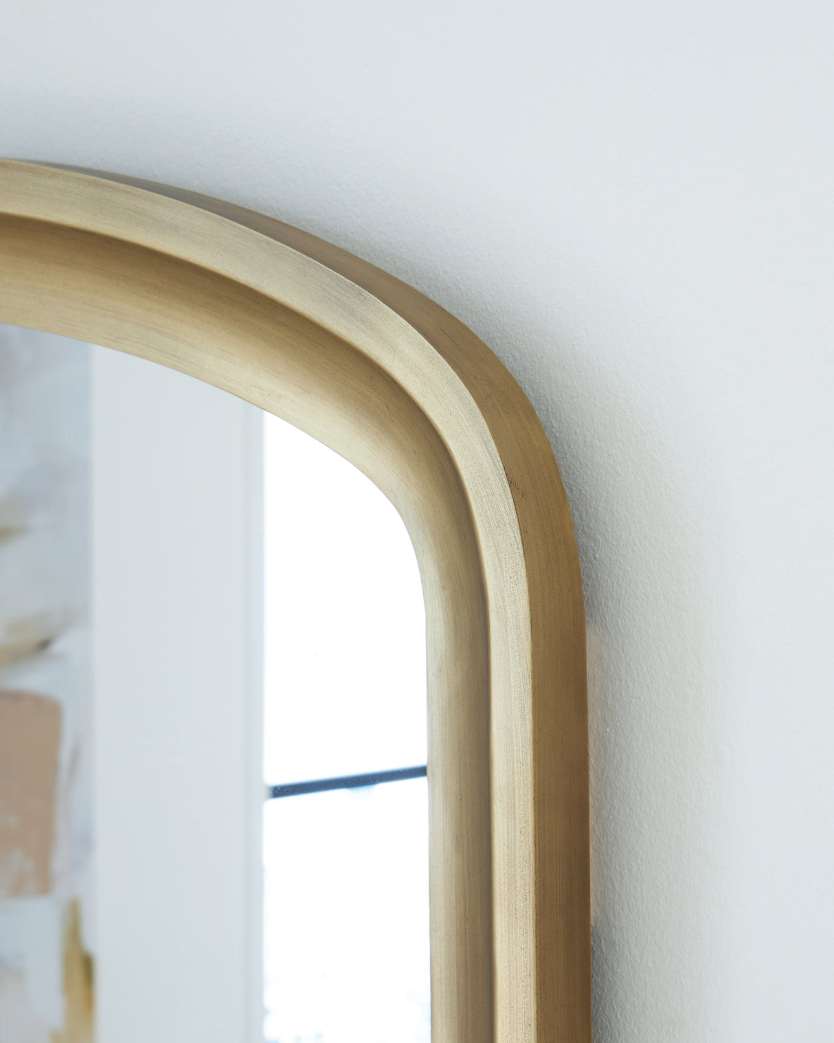 Fintan Gold Finish Floor Mirror from Ashley - Luna Furniture