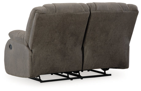 First Base Gunmetal Reclining Loveseat and 2 Recliners from Ashley - Luna Furniture
