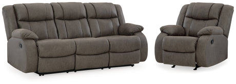 First Base Reclining Sofa and Recliner from Ashley - Luna Furniture