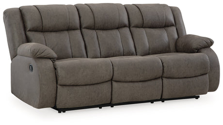 First Base Sofa, Loveseat and Recliner in Gunmetal from Ashley Furniture - Luna Furniture