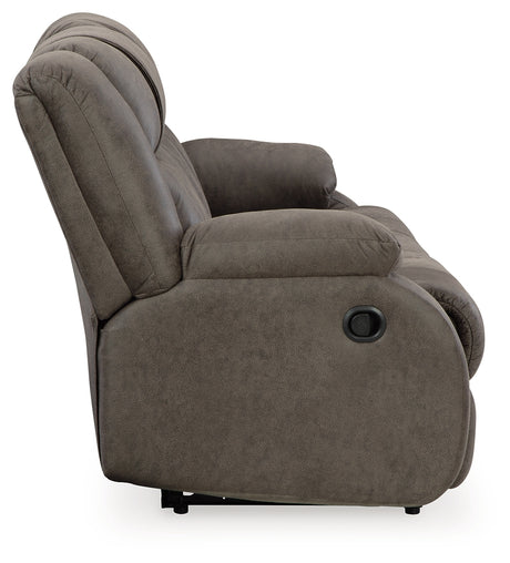First Base Sofa, Loveseat and Recliner in Gunmetal from Ashley Furniture - Luna Furniture