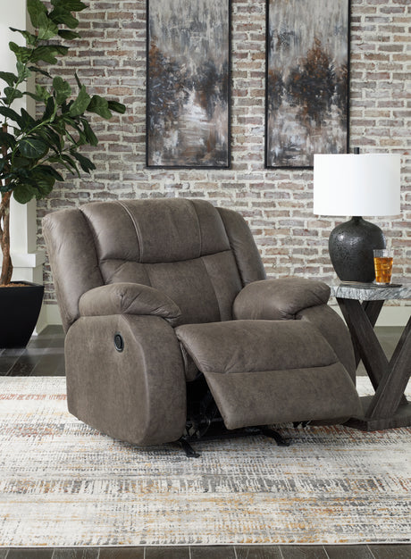 First Base Sofa, Loveseat and Recliner in Gunmetal from Ashley Furniture - Luna Furniture