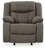 First Base Sofa, Loveseat and Recliner in Gunmetal from Ashley - Luna Furniture