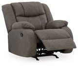 First Base Sofa, Loveseat and Recliner in Gunmetal from Ashley - Luna Furniture