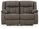 First Base Sofa, Loveseat and Recliner in Gunmetal from Ashley - Luna Furniture