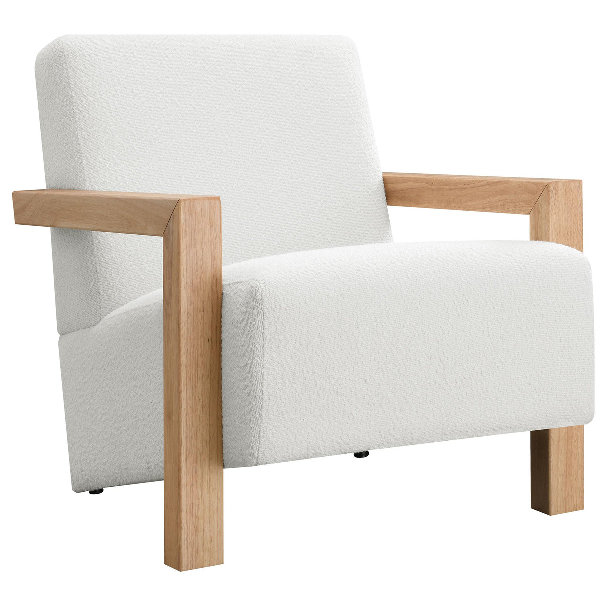 Fitzroy Ivory Boucle Upholstered Accent Arm Chair from Coaster - Luna Furniture