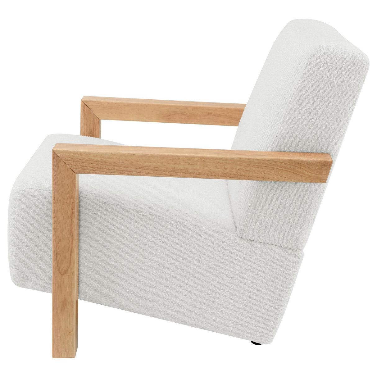 Fitzroy Ivory Boucle Upholstered Accent Arm Chair from Coaster - Luna Furniture