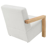 Fitzroy Ivory Boucle Upholstered Accent Arm Chair from Coaster - Luna Furniture