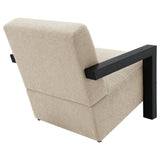 Fitzroy Latte Boucle Upholstered Accent Arm Chair from Coaster - Luna Furniture
