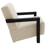 Fitzroy Latte Boucle Upholstered Accent Arm Chair from Coaster - Luna Furniture