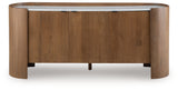 Fitzroy Brown/White Accent Cabinet from Ashley - Luna Furniture