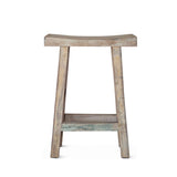Ibiza 19" Counter Chair in Vintage Teal Reclaimed Wood from Home Trends & Design - Luna Furniture