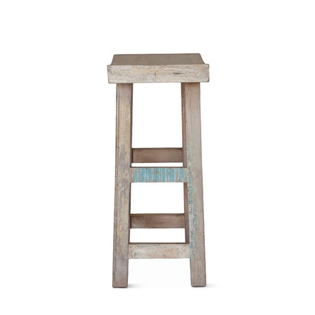 Ibiza 66" Sofa Back Console Table with Stools in Vintage Teal Reclaimed Wood from Home Trends & Design - Luna Furniture
