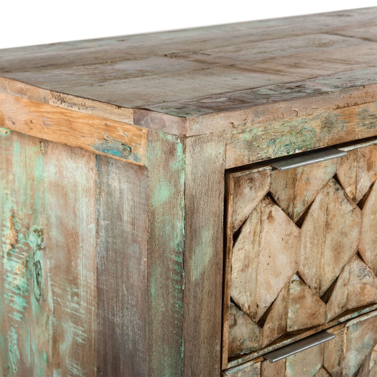 Ibiza 57" Dresser in Vintage Teal Reclaimed Wood from Home Trends & Design - Luna Furniture