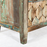 Ibiza 57" Dresser in Vintage Teal Reclaimed Wood from Home Trends & Design - Luna Furniture
