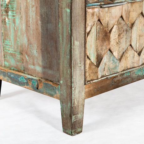 Ibiza 57" Dresser in Vintage Teal Reclaimed Wood from Home Trends & Design - Luna Furniture