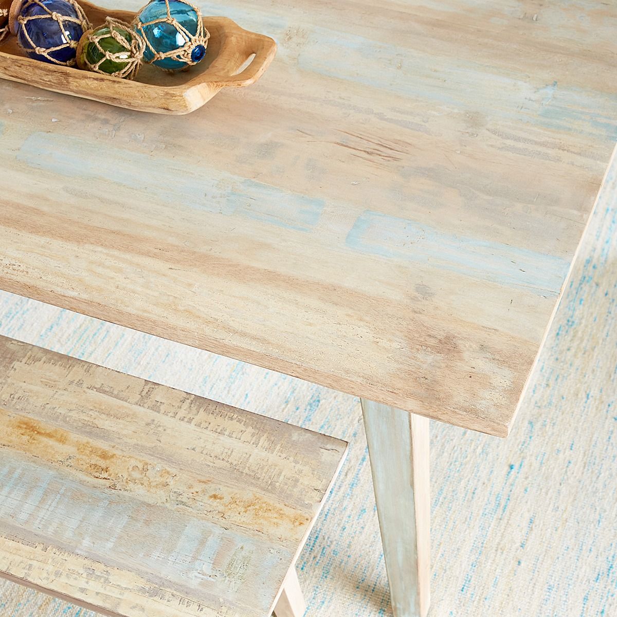 Ibizia 66" Dining Table in Vintage Teal Reclaimed Wood from Home Trends & Design - Luna Furniture
