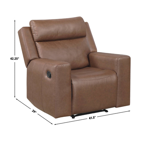 Barron Brown Manual Recliner from Steve Silver - Luna Furniture