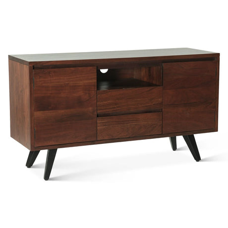 Kennedy 54" Media Cabinet in Walnut from Home Trends & Design - Luna Furniture