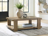 Flangren Light Brown Coffee Table from Ashley Furniture - Luna Furniture