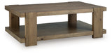 Flangren Light Brown Coffee Table from Ashley Furniture - Luna Furniture