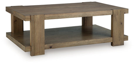 Flangren Light Brown Coffee Table from Ashley Furniture - Luna Furniture